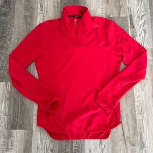 SIZE S | W | Adidas  Running Supernova Active Pullover Long Sleeve Shirt | Red